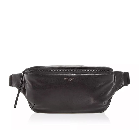 Saint Laurent Handbags - Saint Laurent Black Leather Belt Bag -YSL